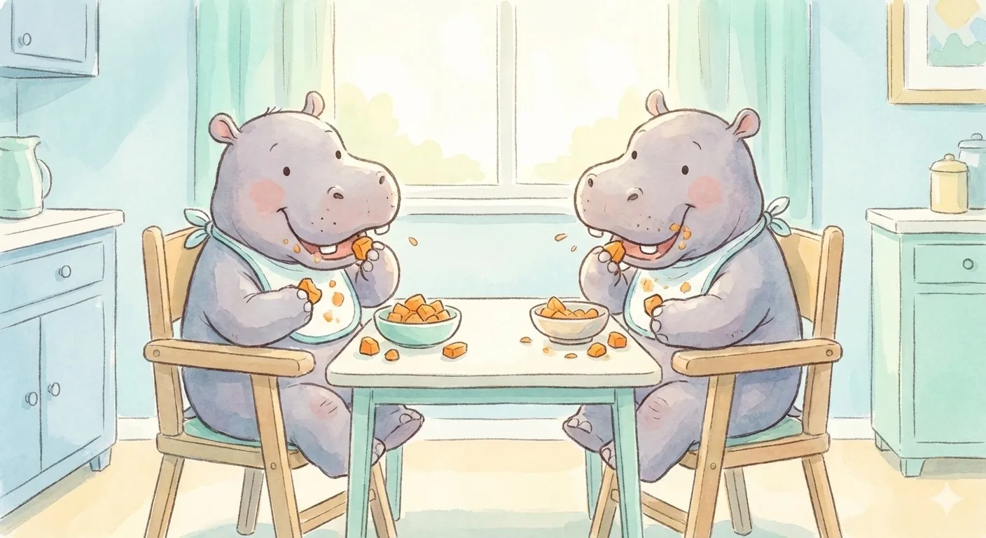 Soft cooked sweet potato pieces prepared for baby